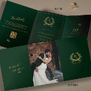 Search for emerald and gold invitations Photo overlay