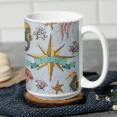 Search for blue jellyfish mugs Nautical