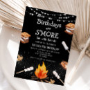 Search for bonfire birthday invitations Camping party
