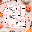 Search for spooky one invitations Pink