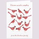 Search for cardinal christmas cards Whimsical