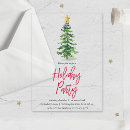 Search for pine christmas invitations Watercolor pine tree