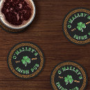 Search for irish pub coasters Shamrock