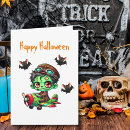 Search for zombie halloween cards Cute