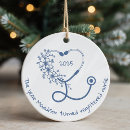 Search for registered nurse ornaments Blue