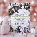 Search for witch birthday invitations Black cat