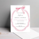 Search for ribbon bridal shower invitations Pink bow