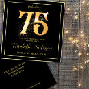 Search for 75th celebration birthday invitations Elegant