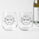 Search for shower wedding glasses Black and white