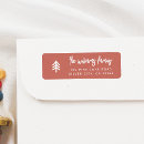 Search for winter trees return address labels Minimal
