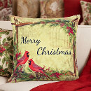 Search for cardinal christmas pillows Green