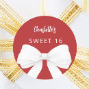 Search for red sweet 16 stickers Elegant
