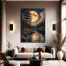 Search for moon magic canvas prints Starry night