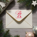 Search for vintage santa rubber stamps Return address