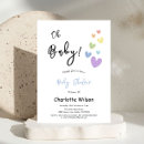 Recherche de colorful baby shower invitations Mignon