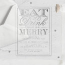Search for silver christmas invitations Modern