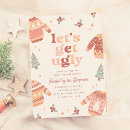 Search for ugly sweater party invitations Retro