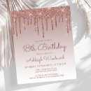 Search for rose gold 18th birthday invitations Trendy