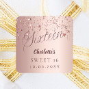 Search for sweet 16 rose gold stickers Blush pink