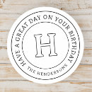 Search for family birthday stickers Black and white