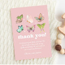 Recherche de pink butterfly thank you cards De