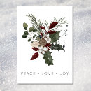 Search for peace christmas cards Greenery