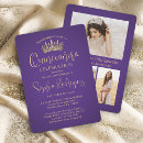 Search for purple unique quinceanera invitations For her