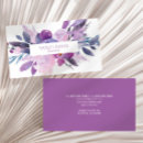 Recherche de fleurs violettes cartes visite Administrative professional