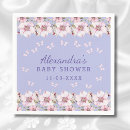 Search for floral baby shower napkins Lilac