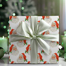 Search for retro santa wrapping paper Mid century