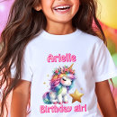 Search for unicorn birthday kids tshirts Modern