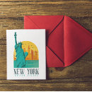 Search for big city skyline postcards Statue of liberty