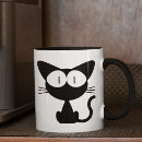 Search for big eyes mugs Black cat