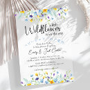 Search for blue and yellow baby shower invitations Little wildflower