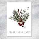 Search for peace christmas cards Greenery