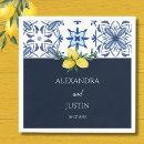 Search for navy blue wedding napkins Blue and white