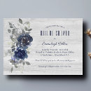 Search for blue and silver bridal shower invitations Rustic