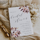 Search for harvest bridal shower invitations Leaves