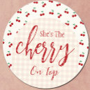 Search for gingham checked stickers Red