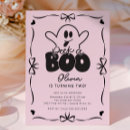 Search for pink halloween birthday invitations Girl
