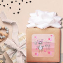 Search for silly birthday stickers Pink bow