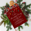 Search for red green christmas invitations Elegant script