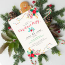 Search for modern christmas invitations Christmas open house