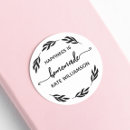 Search for happiness is homemade stickers Rustic