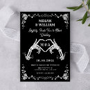 Search for romantic gothic wedding invitations Skeleton