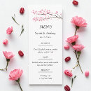 Search for pink menus Botanical