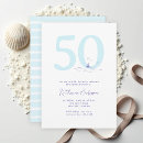 Search for yacht birthday invitations Navy blue