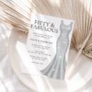 Search for silver 50th birthday invitations Dress