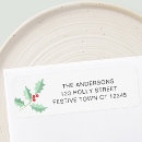 Search for holly return address labels Simple