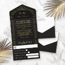 Search for sunburst invitations Gold foil